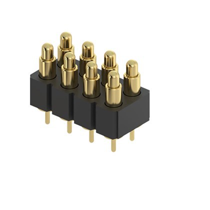 Plated Gold Pogo pin 8 Pin Connector